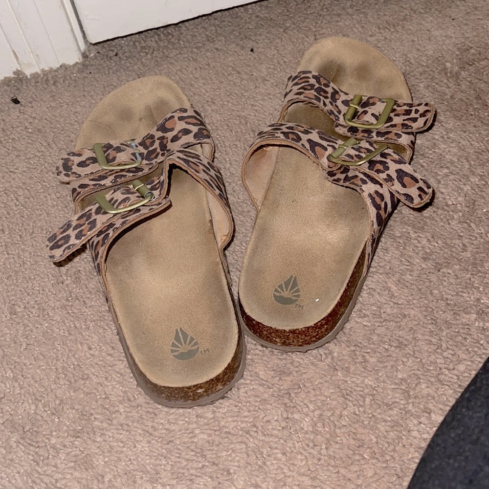Leopard print Birkenstocks